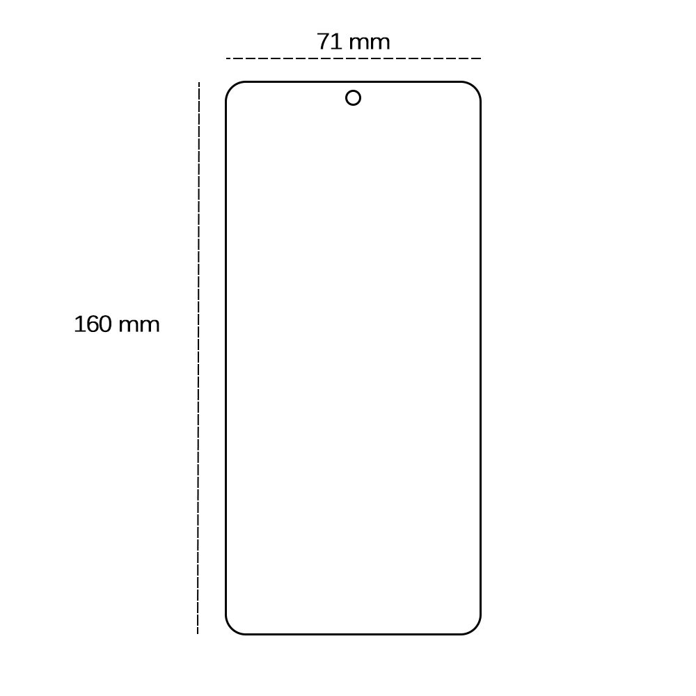 456667_oryg Tempered glass 2,5D for Motorola Moto G05