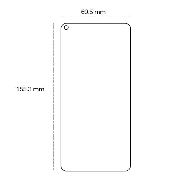 456681_oryg Tempered glass 2,5D for Oppo A94 5G / A95 5G / F19 Pro Plus 5G / Reno 5Z / Reno 5Z 5G