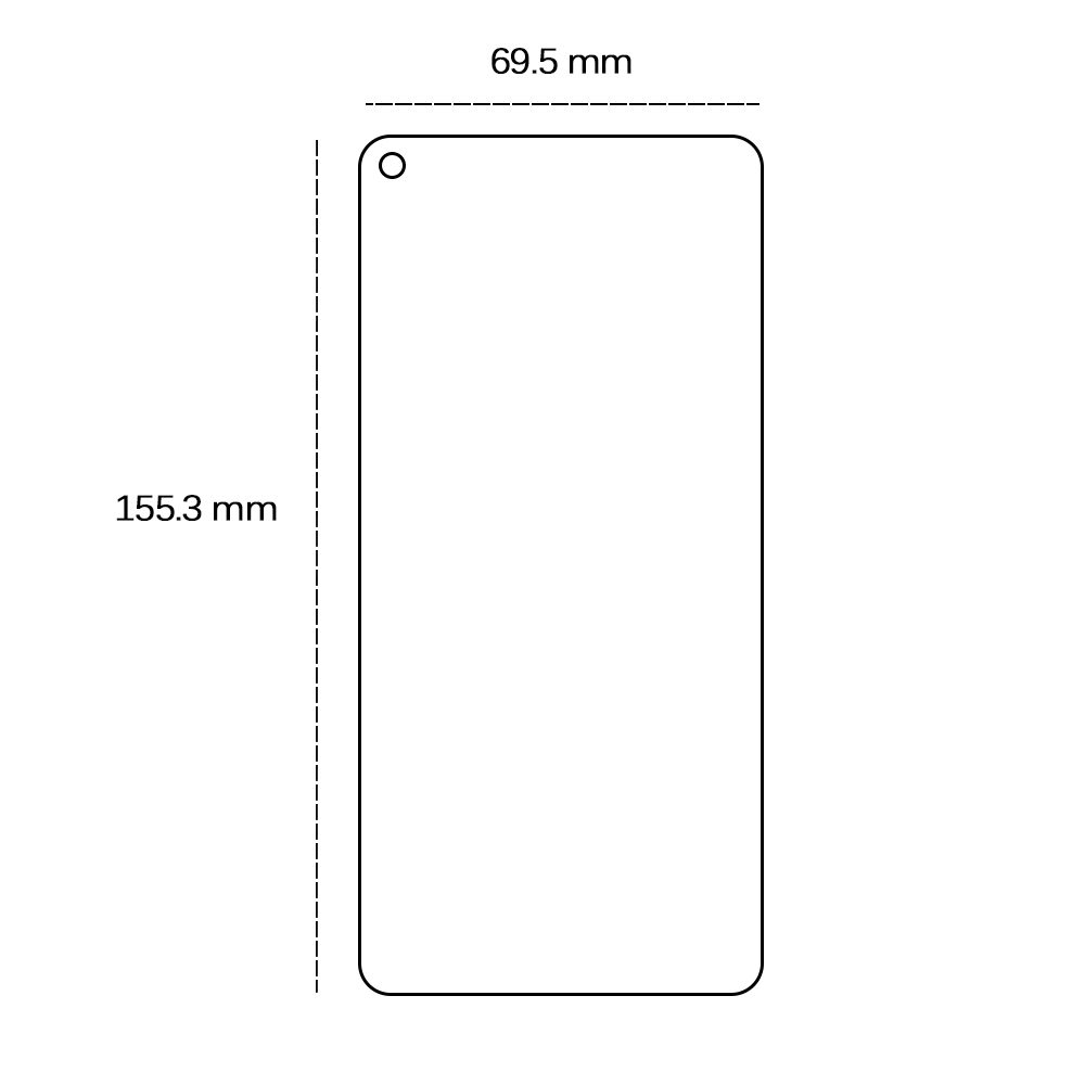 456682_oryg Tempered glass 2,5D for Realme 8 5G
