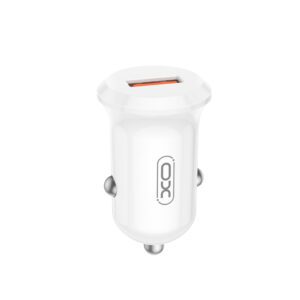 XO car charger CC68 18W QC 1x USB white