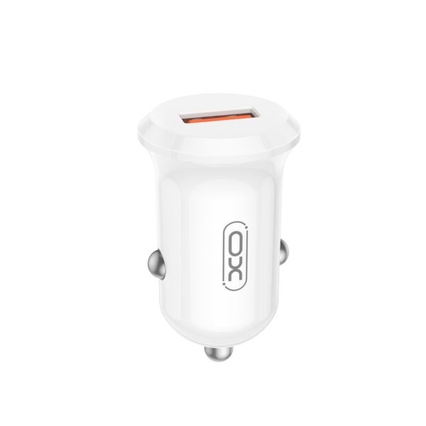 XO car charger CC68 18W QC 1x USB white
