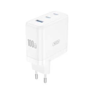 XO wall charger CE35 PD 100W 2x USB-C 1x USB white