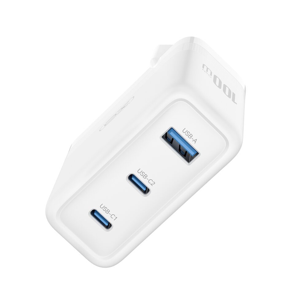 456985_oryg XO wall charger CE35 PD 100W 2x USB-C 1x USB white
