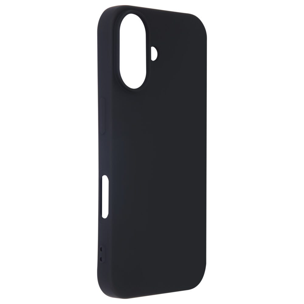 Satin Flex iPhone 16 cover black