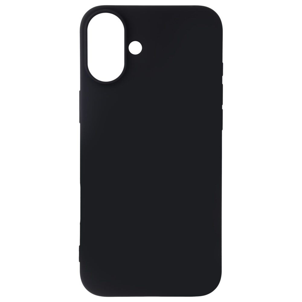 Satin Flex iPhone 16 Plus cover black