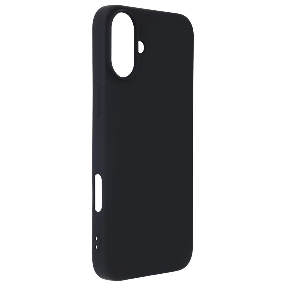 Satin Flex iPhone 16 Plus cover black
