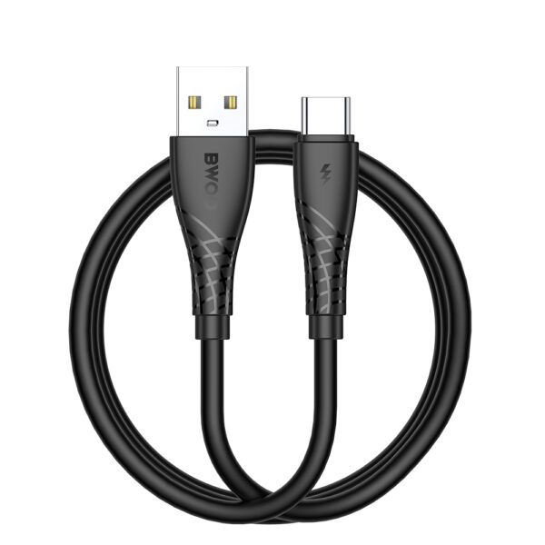BWOO Cable USB - USB-C 1m 27W 3A Black BO-X318C
