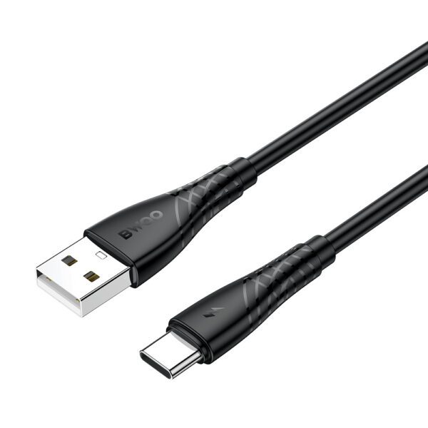 BWOO Cable USB - USB-C 1m 27W 3A Black BO-X318C