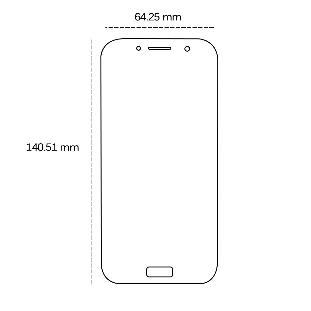 457275_oryg Tempered glass 2,5D for Samsung Galaxy A5 2017 (A520)