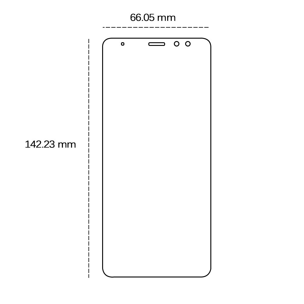 457278_oryg Tempered glass 2,5D for Samsung Galaxy A8 2018 (A530)