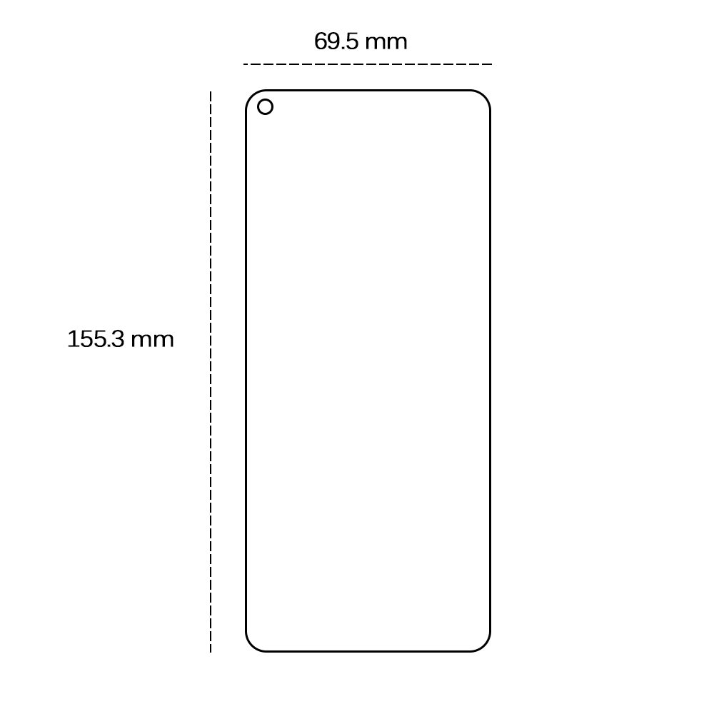 457287_oryg Tempered glass 2,5D for Samsung Galaxy A11 / M11