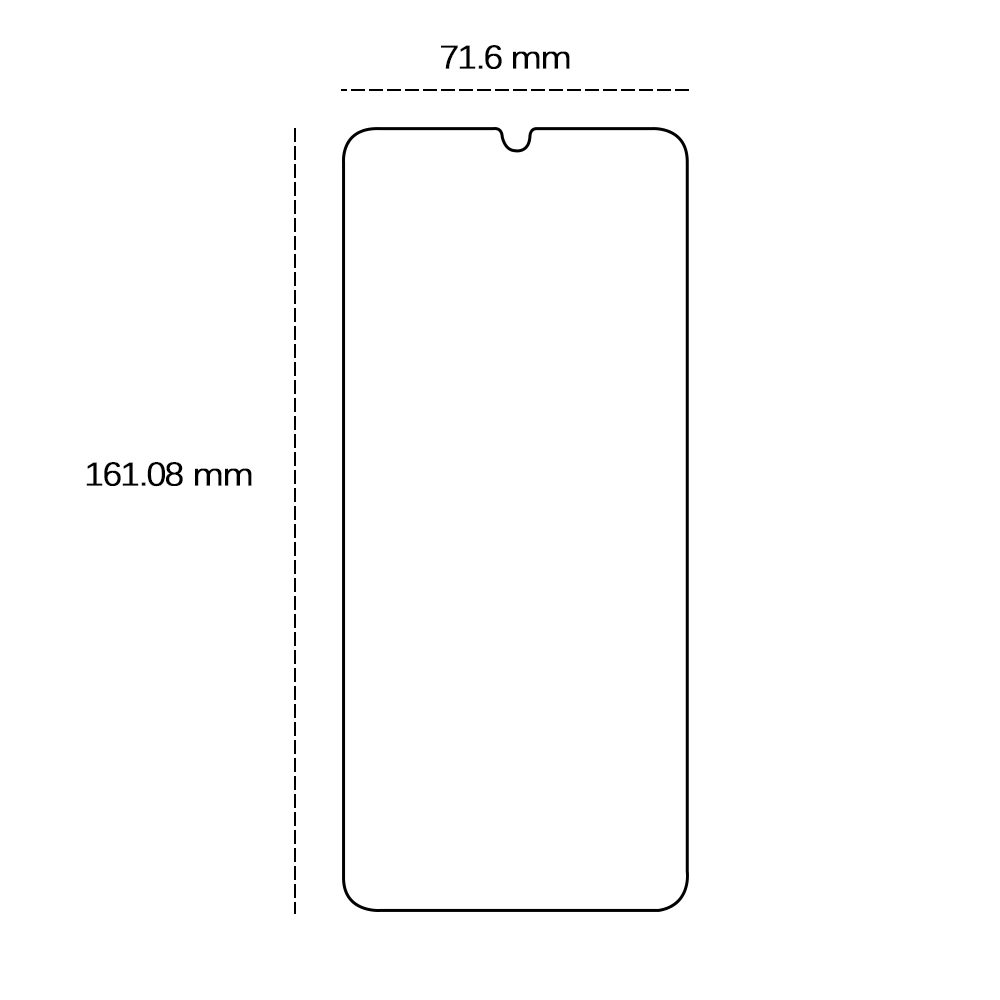 457324_oryg Tempered glass 2,5D for Samsung Galaxy A06 4G / 5G