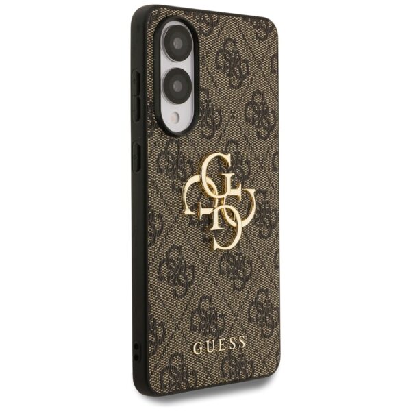 Guess case for Samsung Galaxy S25 Edge GUESS HC 4G PU big logo brown