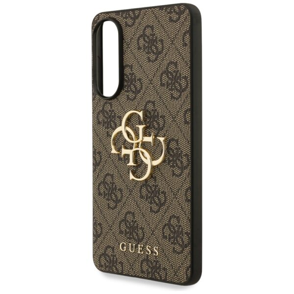Guess case for Samsung Galaxy S25 Edge GUESS HC 4G PU big logo brown