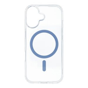 Drop Glue Colorful Ring Mag Cover compatible with MagSafe for IPHONE 17 light blue