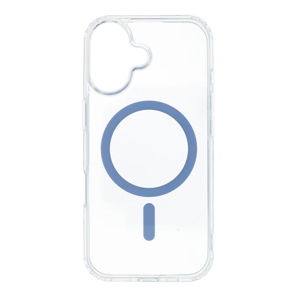 Drop Glue Colorful Ring Mag Cover compatible with MagSafe for IPHONE 17 light blue