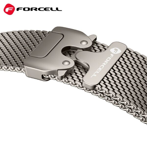 4582ac61f59f5a93e62ceea36947e261 FORCELL F-DESIGN FA11 stainless steel strap for APPLE Watch 38 / 40 / 41 mm silver