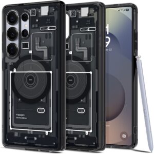 Spigen Ultra Hybrid Mag MagSafe case for Samsung Galaxy S25 Ultra Zero One Black