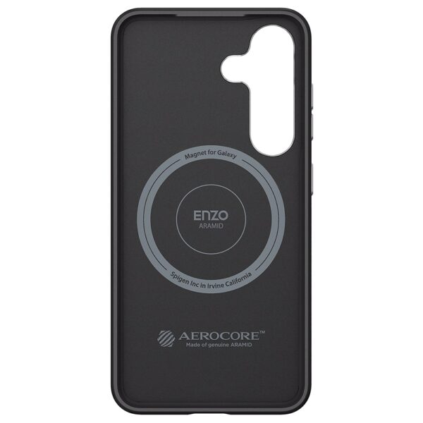 Samsung Enzo Aramid Case for Samsung Galaxy S25 Black-Silver