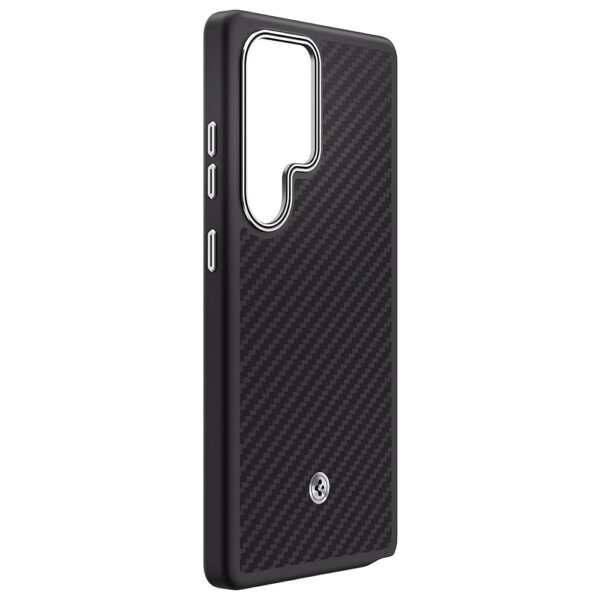 Samsung Enzo Aramid Case for Samsung Galaxy S25 Ultra Black-Silver
