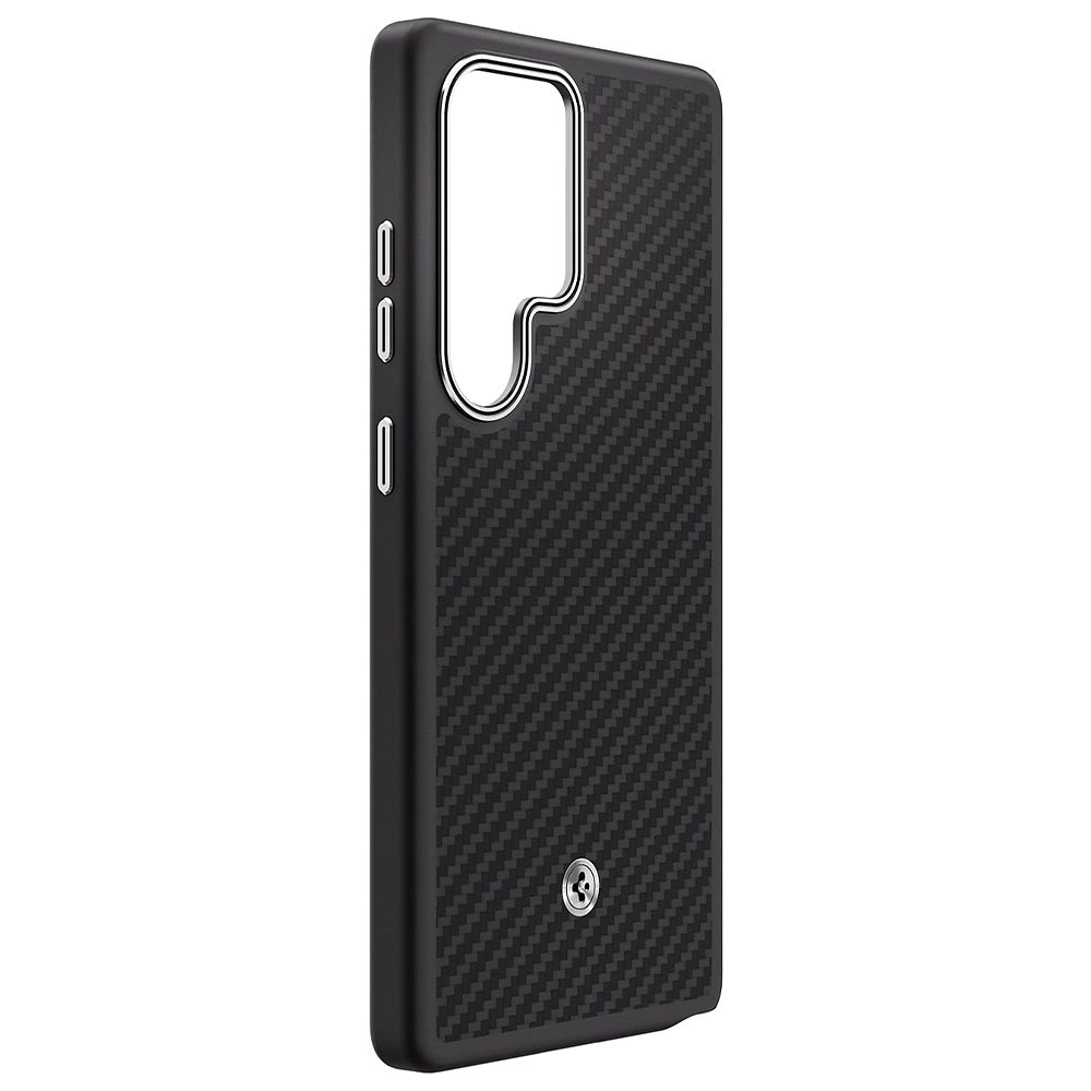 Samsung Enzo Aramid Case for Samsung Galaxy S25 Ultra Black-Silver