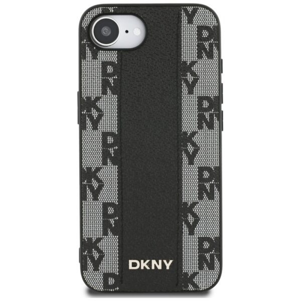 Guess HC MagSafe PU Checkered Pattern case for iPhone 16e Black