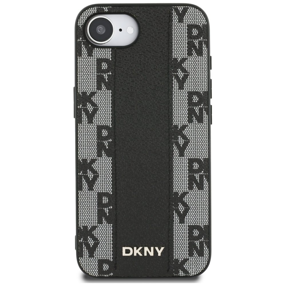 Guess HC MagSafe PU Checkered Pattern case for iPhone 16e Black