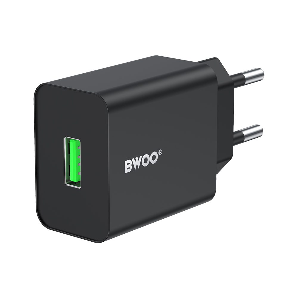 459424_oryg BWOO wall charger CDA249 5V 2,4A USB-A, black