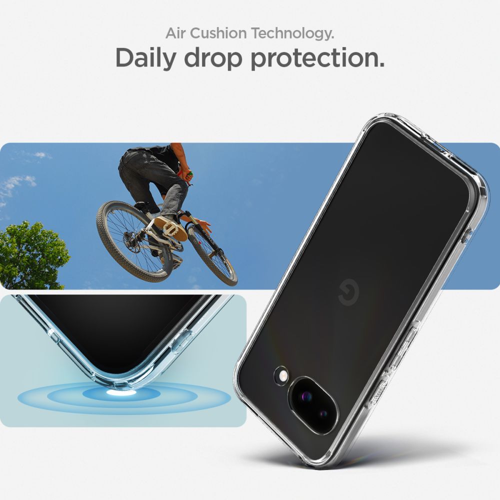 459568_oryg Spigen Ultra Hybrid case for Google Pixel 9a Crystal Clear