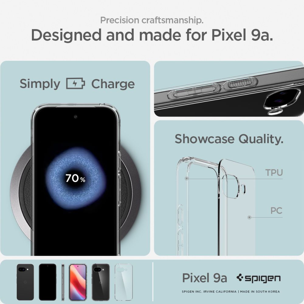 459570_oryg Spigen Ultra Hybrid case for Google Pixel 9a Crystal Clear