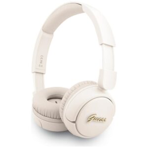 Guess wireless headphones BT HEADPHONES SCRIPT METAL LOGO beige