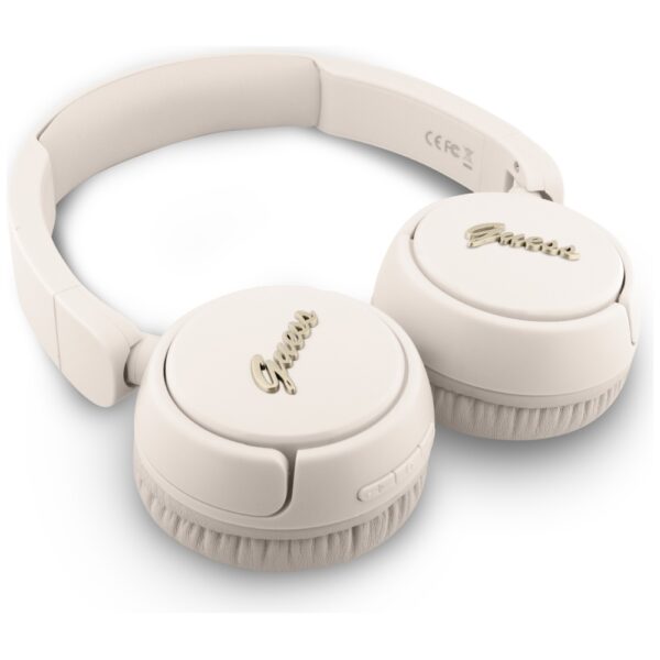 Guess wireless headphones BT HEADPHONES SCRIPT METAL LOGO beige