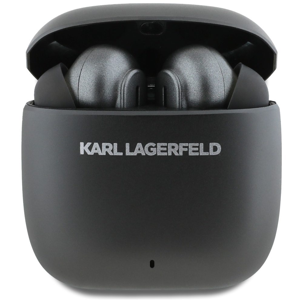 Karl Lagerfeld wireless earphones TWS ANC ENC METAL PRINTED LOGO black