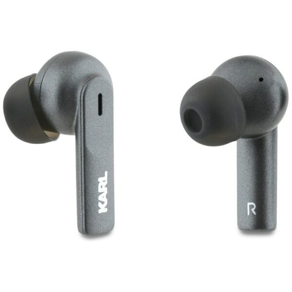 Karl Lagerfeld wireless earphones TWS ANC ENC METAL PRINTED LOGO black