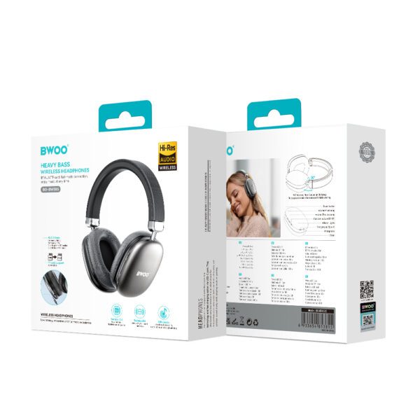 BWOO Wireless Headset BT 5.3 BW-585 grey