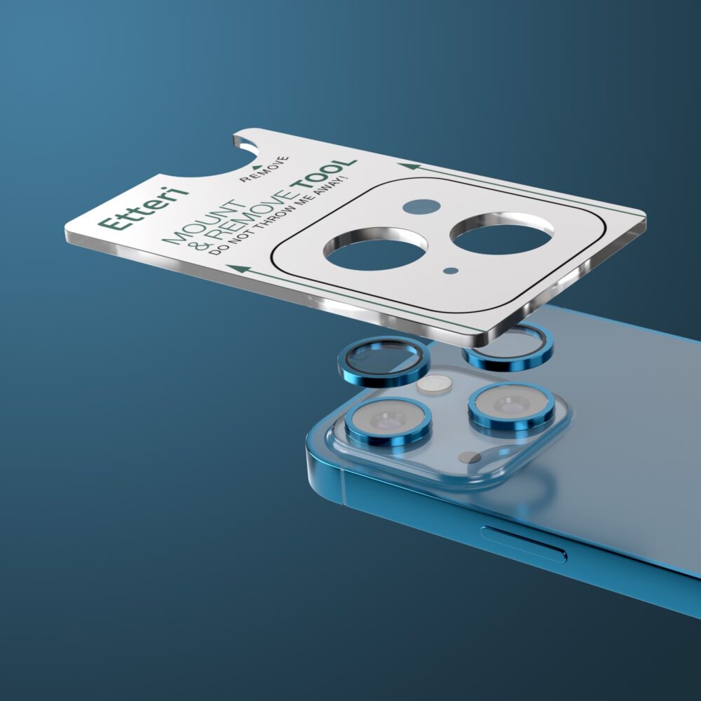 462913_oryg Etteri camera lens protector for iPhone 13 / 13 Mini sea blue