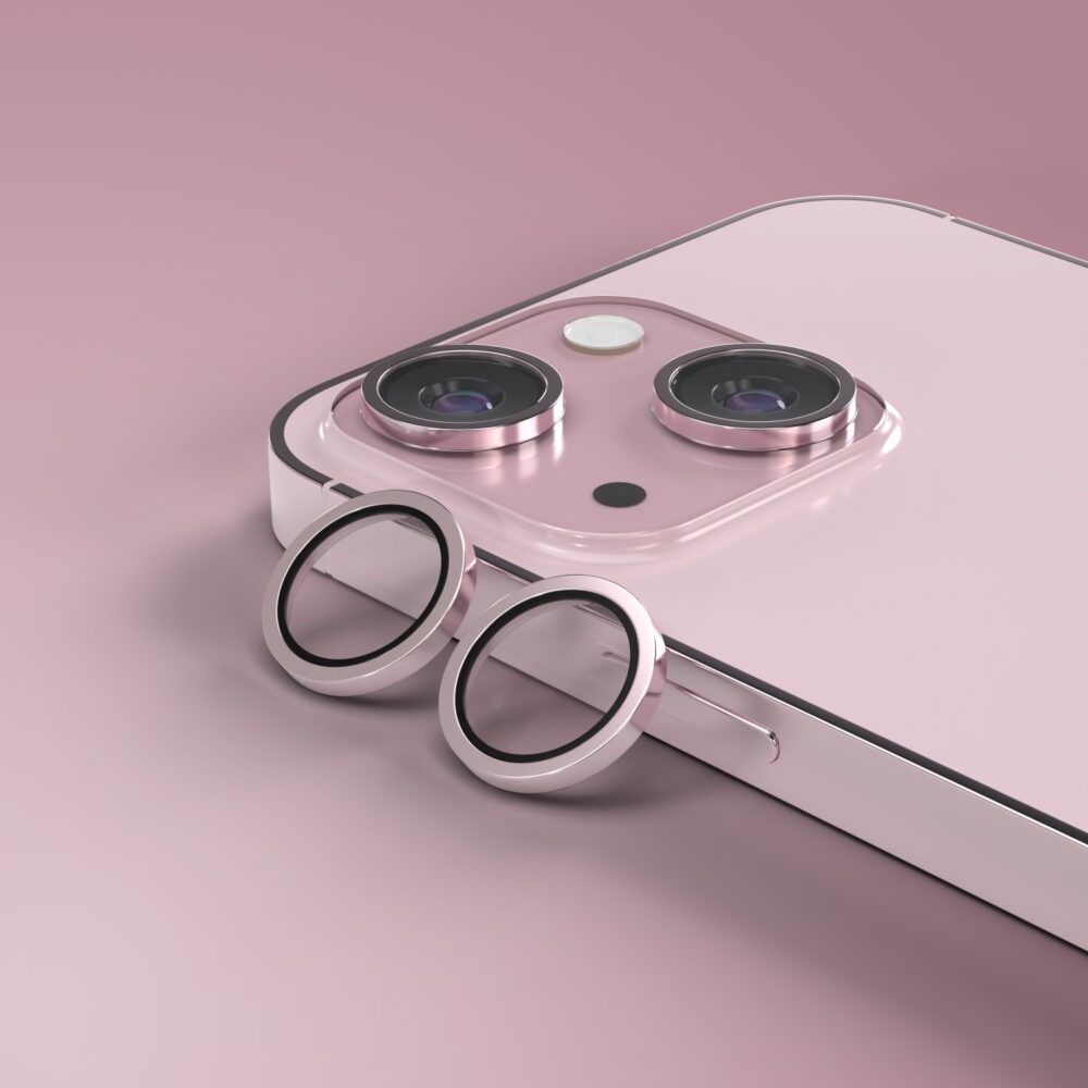Etteri camera lens protector for iPhone 15 / 15 Plus pink