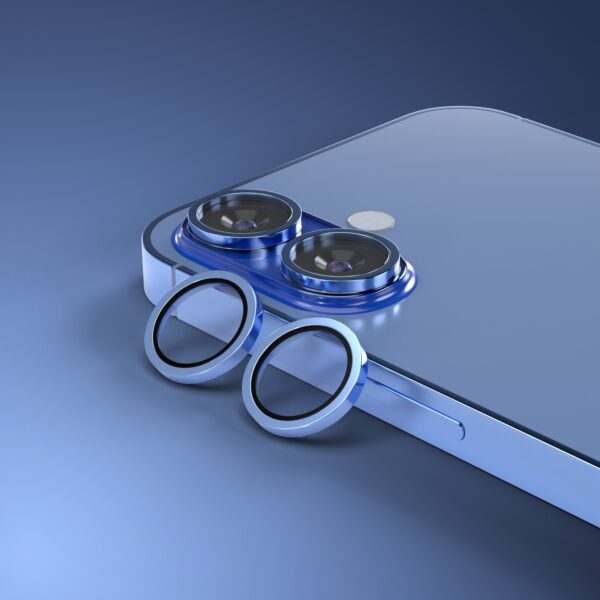 Etteri camera lens protector for iPhone 16 / 16 Plus blue