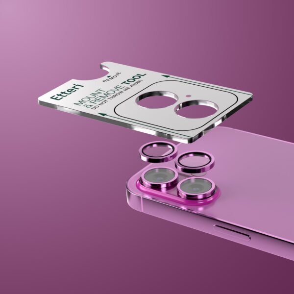 462999_oryg Etteri camera lens protector for iPhone 16 / 16 Plus rose pink