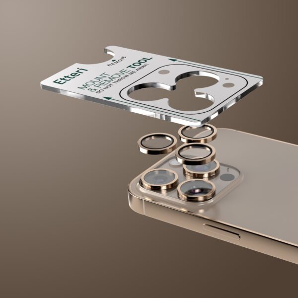 Etteri camera lens protector for iPhone 16 Pro / 16 Pro Max dessert