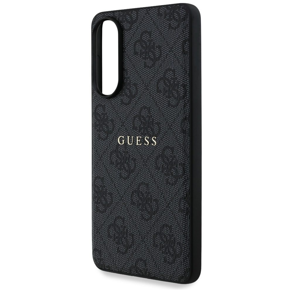 Guess casze for Samsung Galaxy S25 Edge HC MAGSAFE PU 4G RING CLASSIC LOGO black
