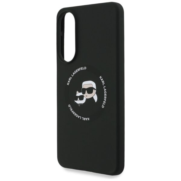 Karl Lagerfeld case for Samsung Galaxy S25 Edge MAGNETIC SILICONE DOUBLE HEADS black