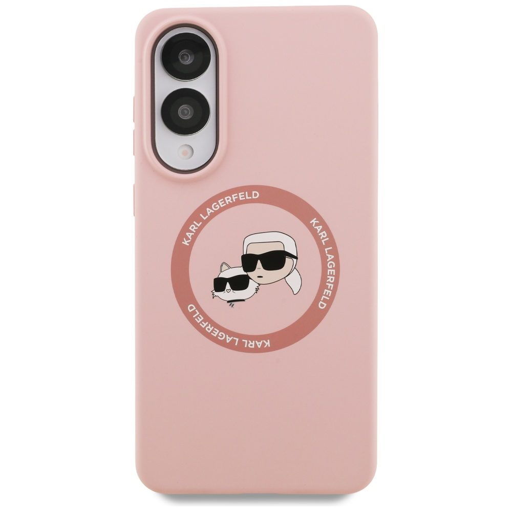463077_oryg Karl Lagerfeld case for Samsung Galaxy S25 Edge MAGNETIC SILICONE DOUBLE HEADS pink