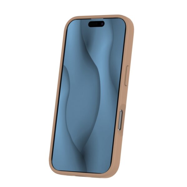 Silicone Thin Mag case for iPhone 16e brown