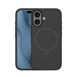 Silicone Thin Mag case for iPhone 16 6,1" black
