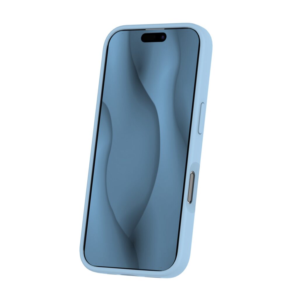 Silicone Thin Mag case for iPhone 16 6,1" light blue