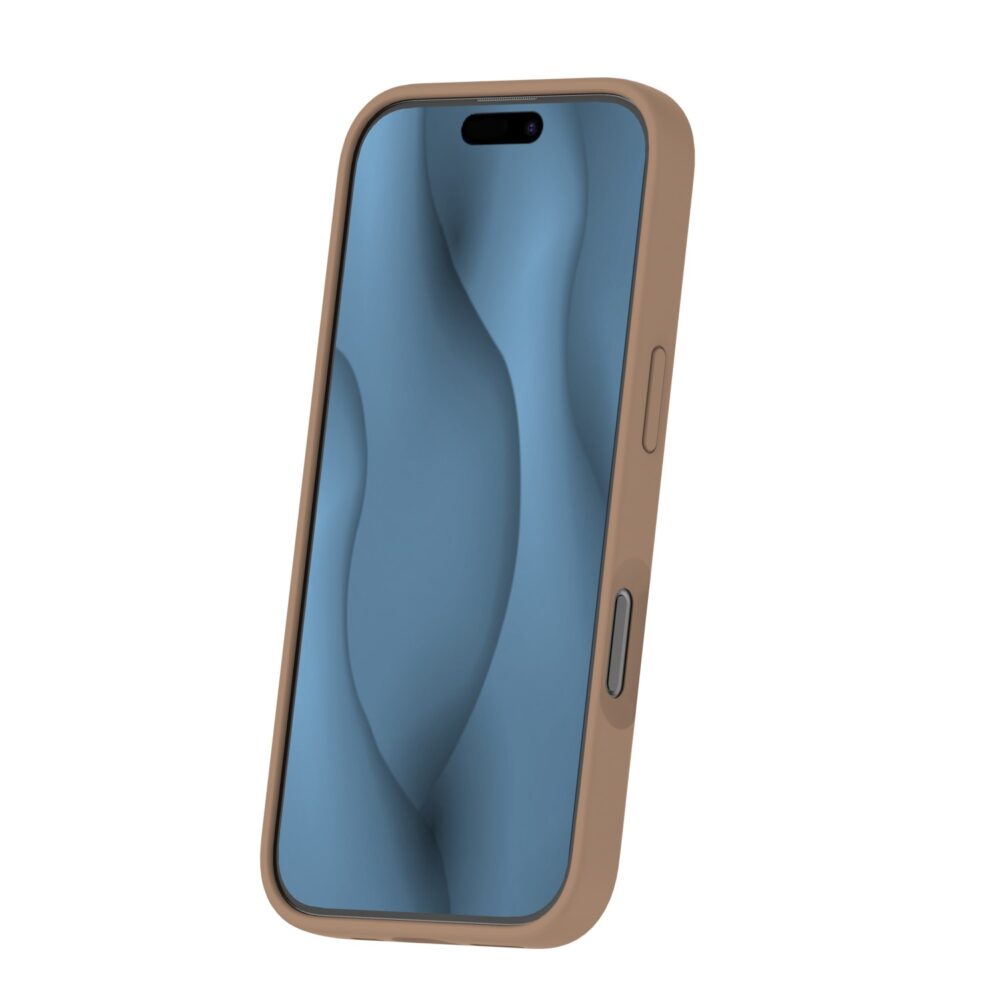 463264_oryg Silicone Thin Mag case for iPhone 16 Pro 6,3" brown