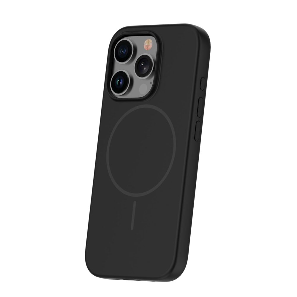 Silicone Thin Mag case for iPhone 16 Pro 6,3" black