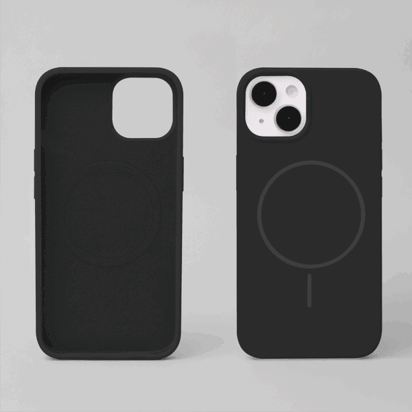 Silicone Thin Mag case for iPhone 16 Pro 6,3" black