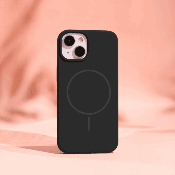 Silicone Thin Mag case for iPhone 16 Pro 6,3" black